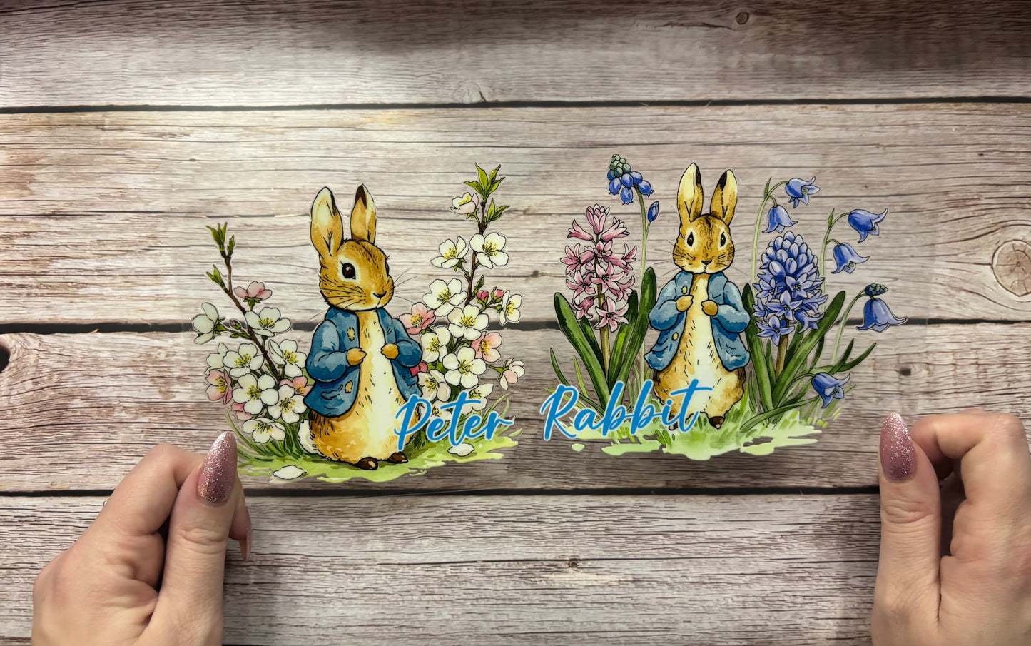 Vintage Bunny Floral Cup Wrap
