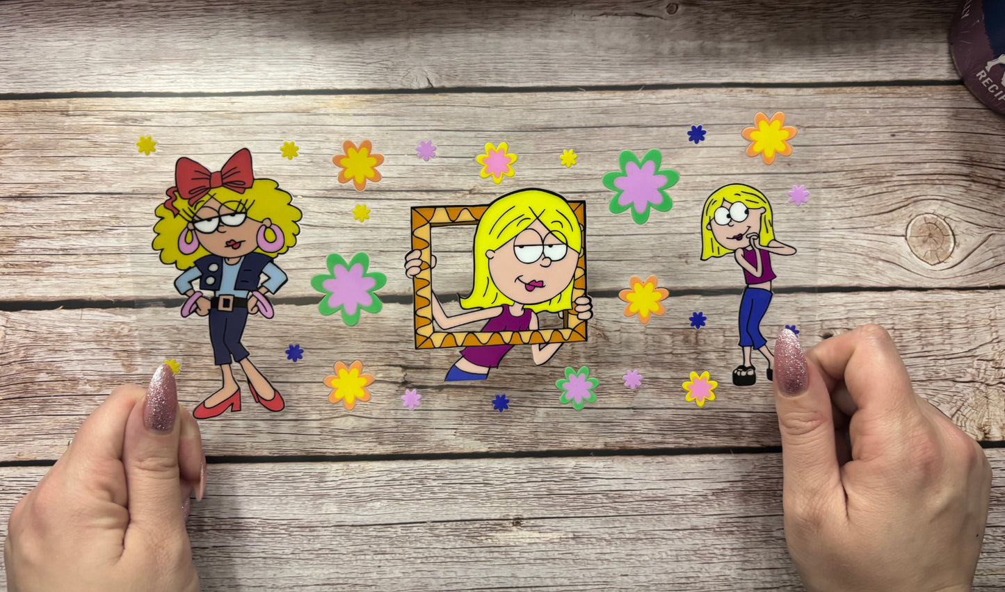Retro cartoon girl