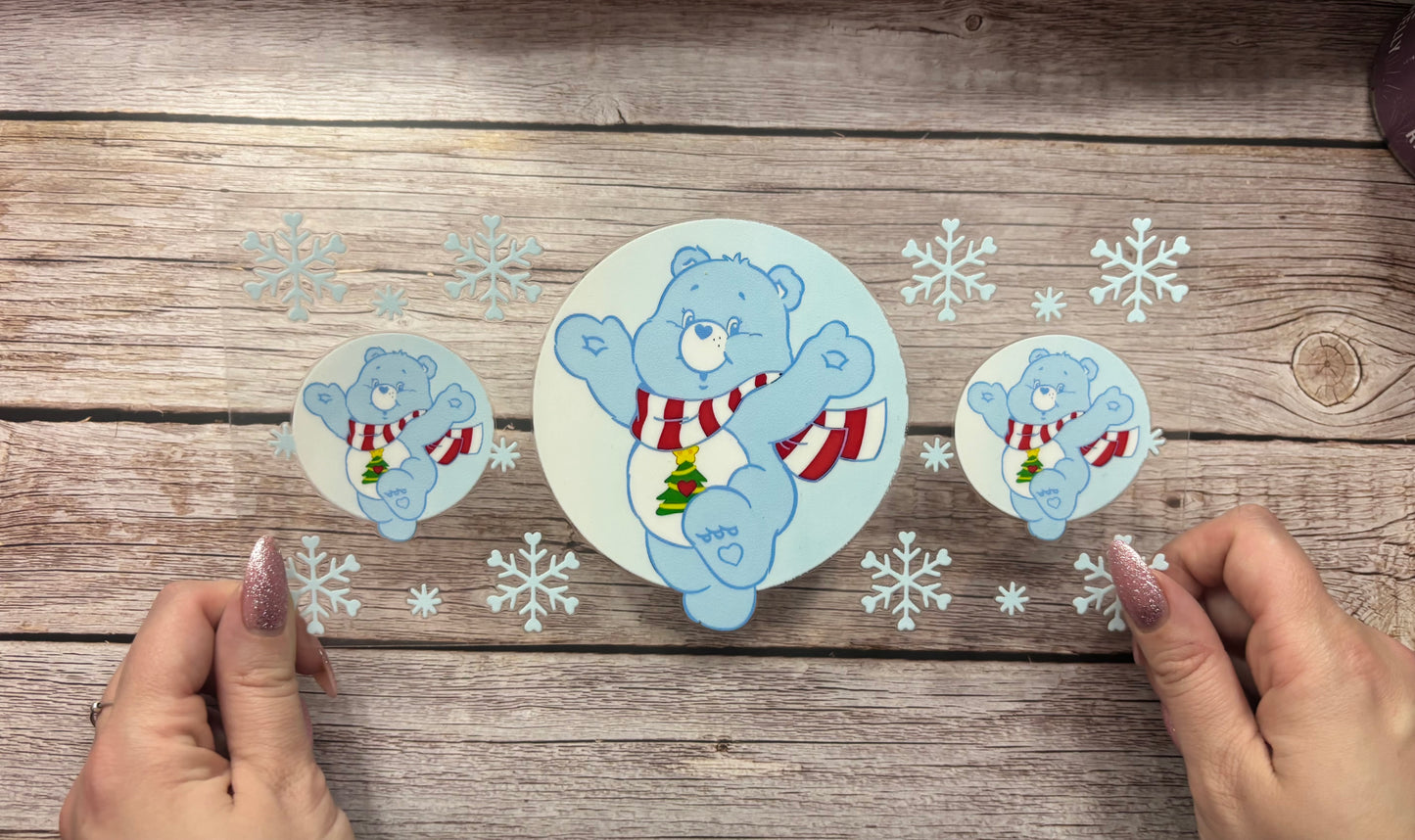 Blue winter bear