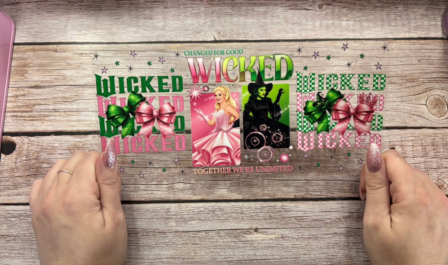 Pink green witches