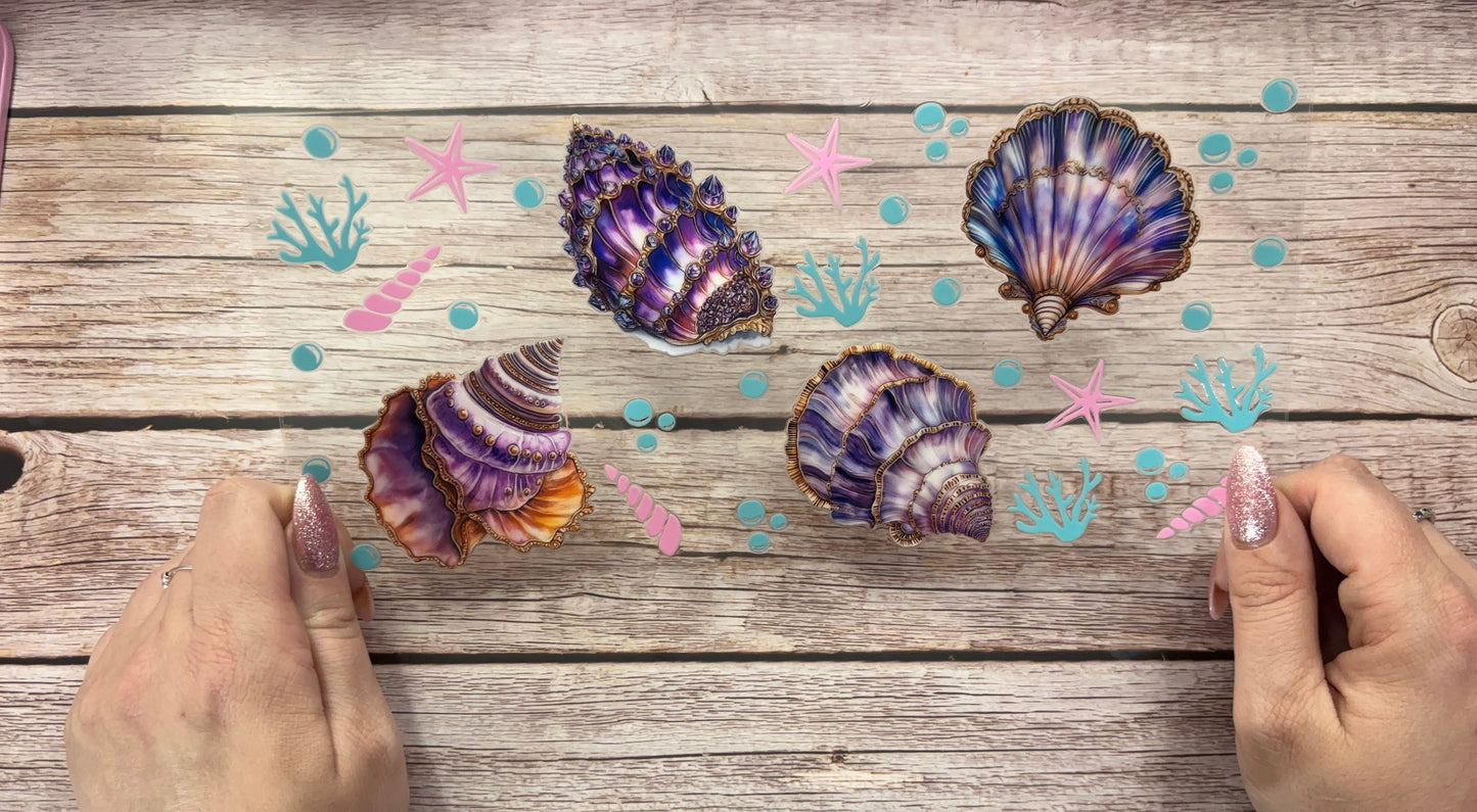 Purple seashells
