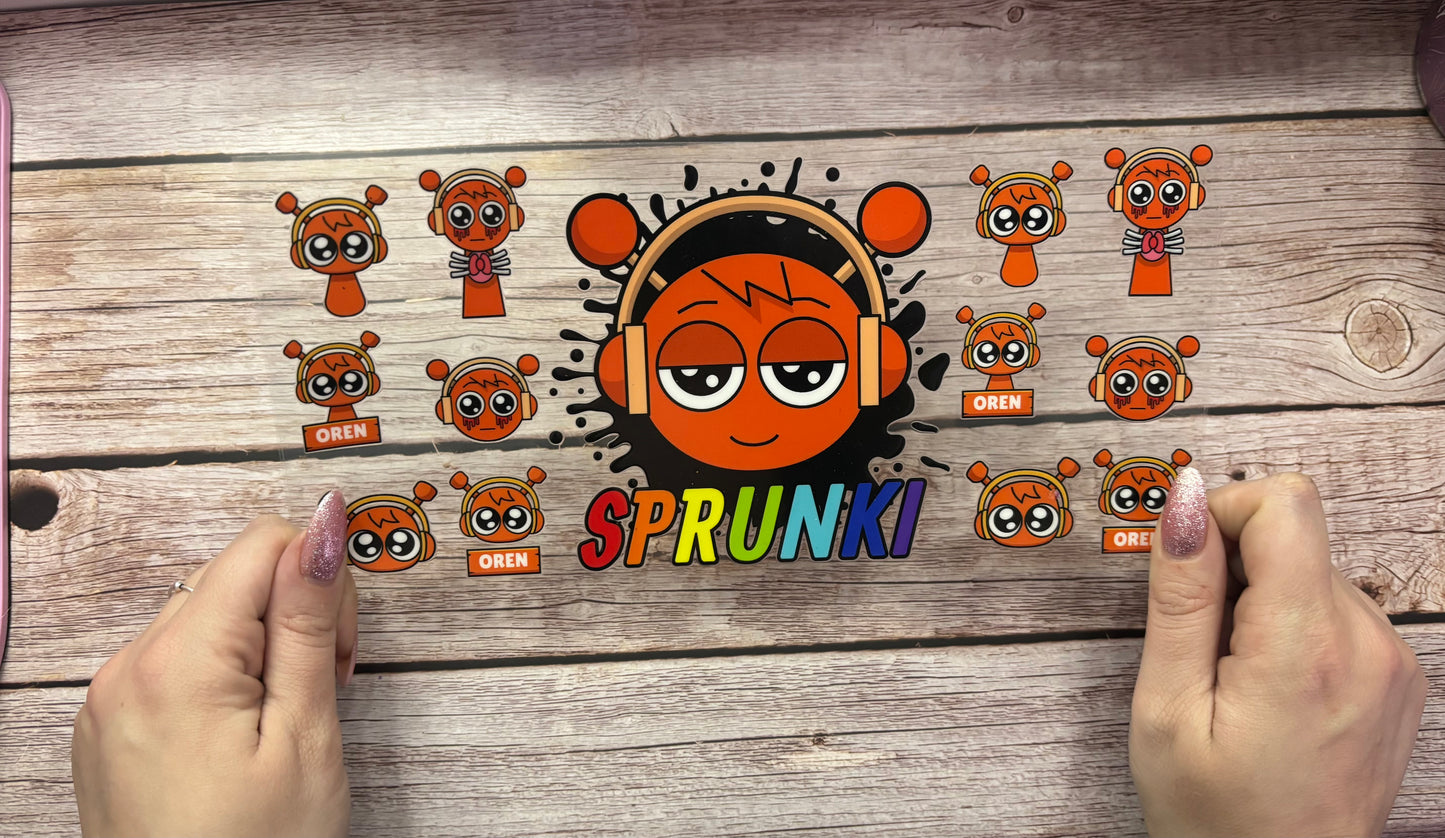 Orange music character