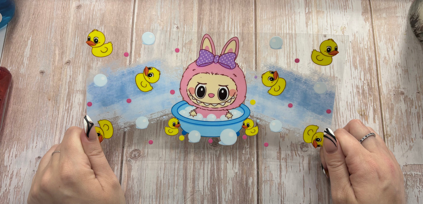 Little monster in tub