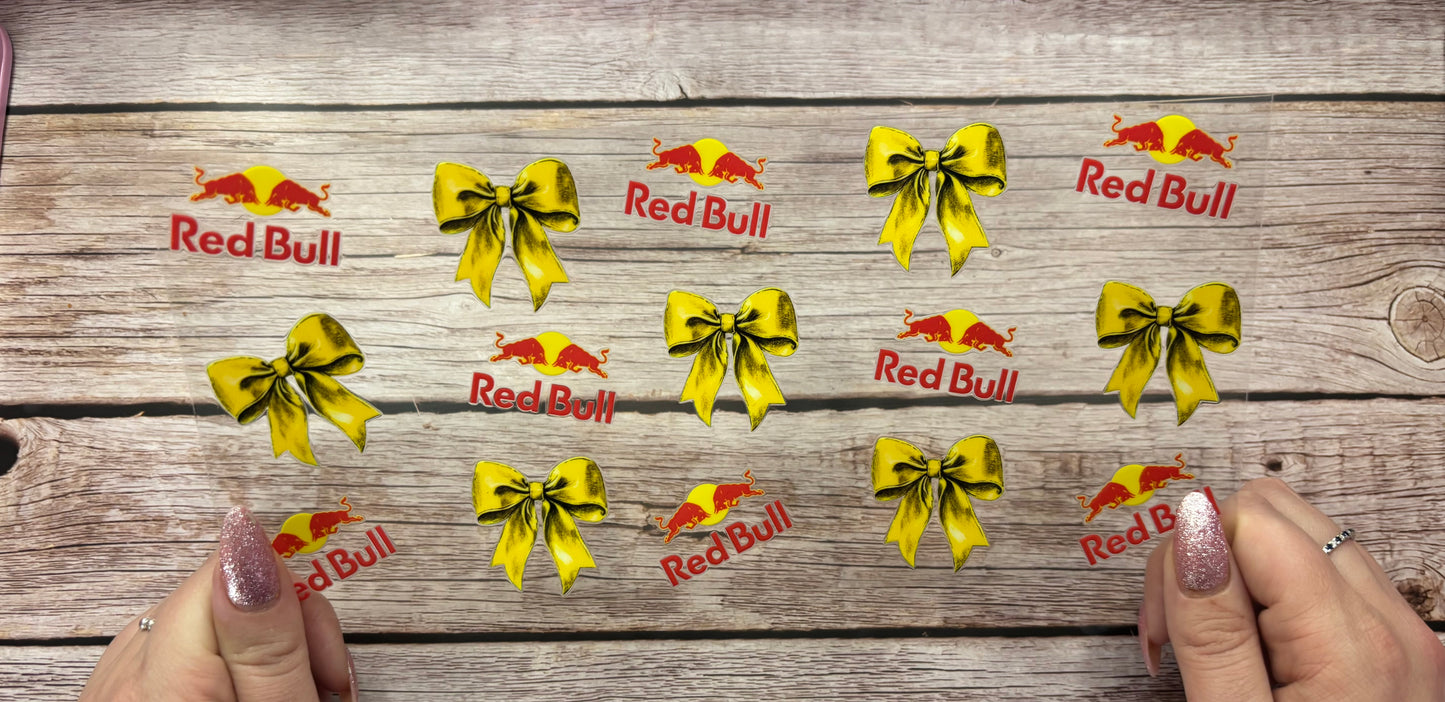 Yellow bow drink