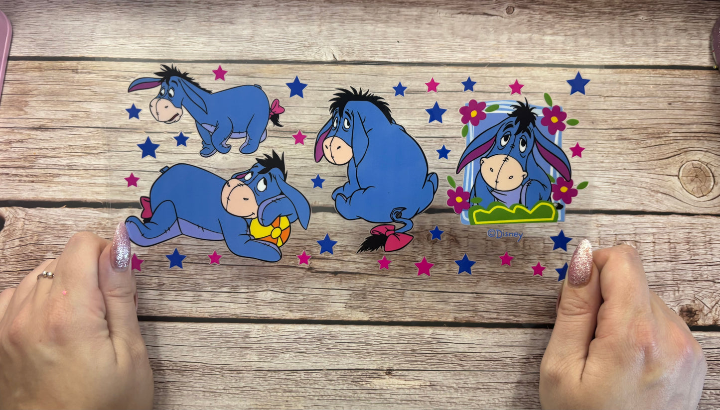 Blue donkey florals