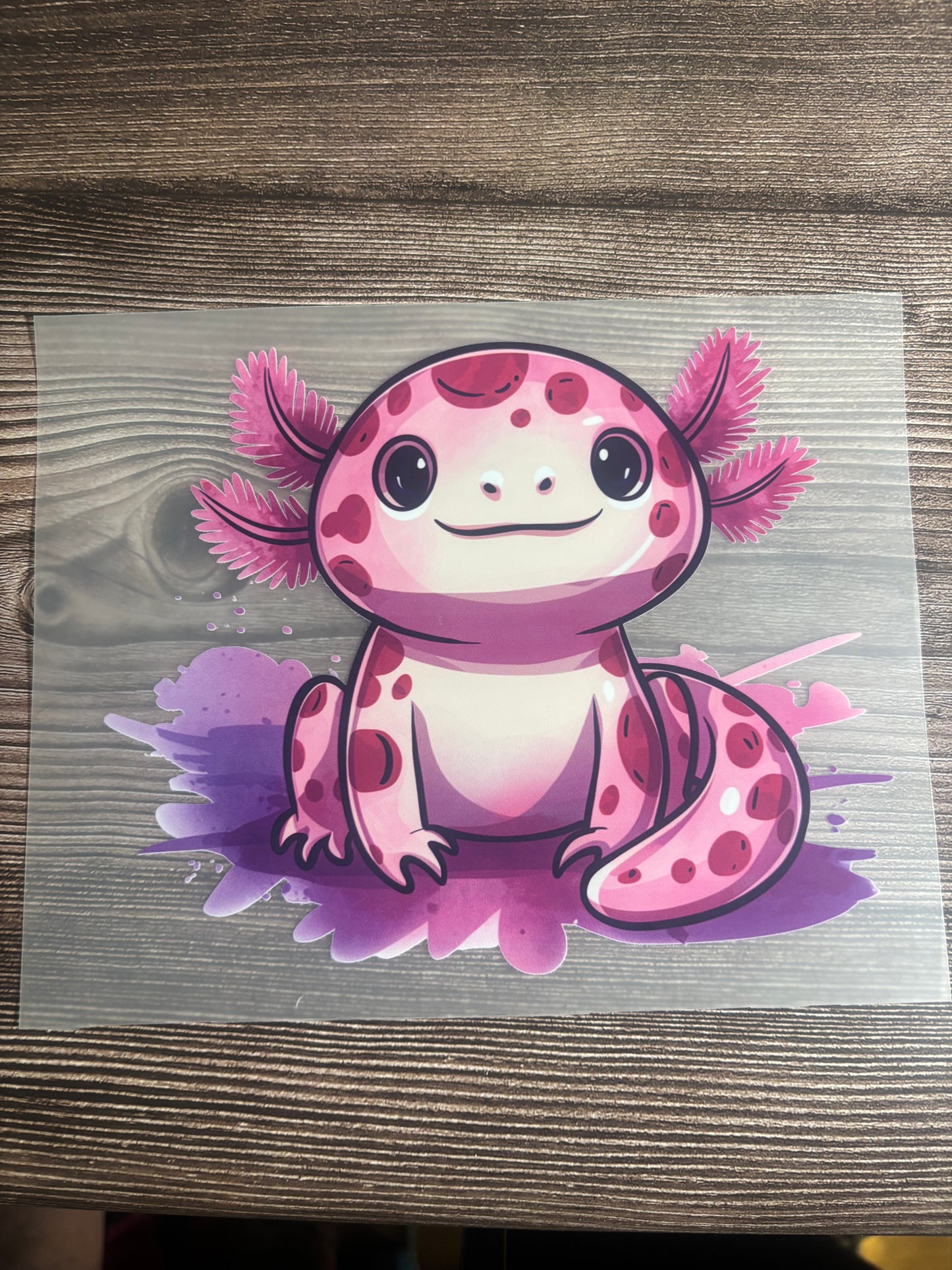 Pink axolotl