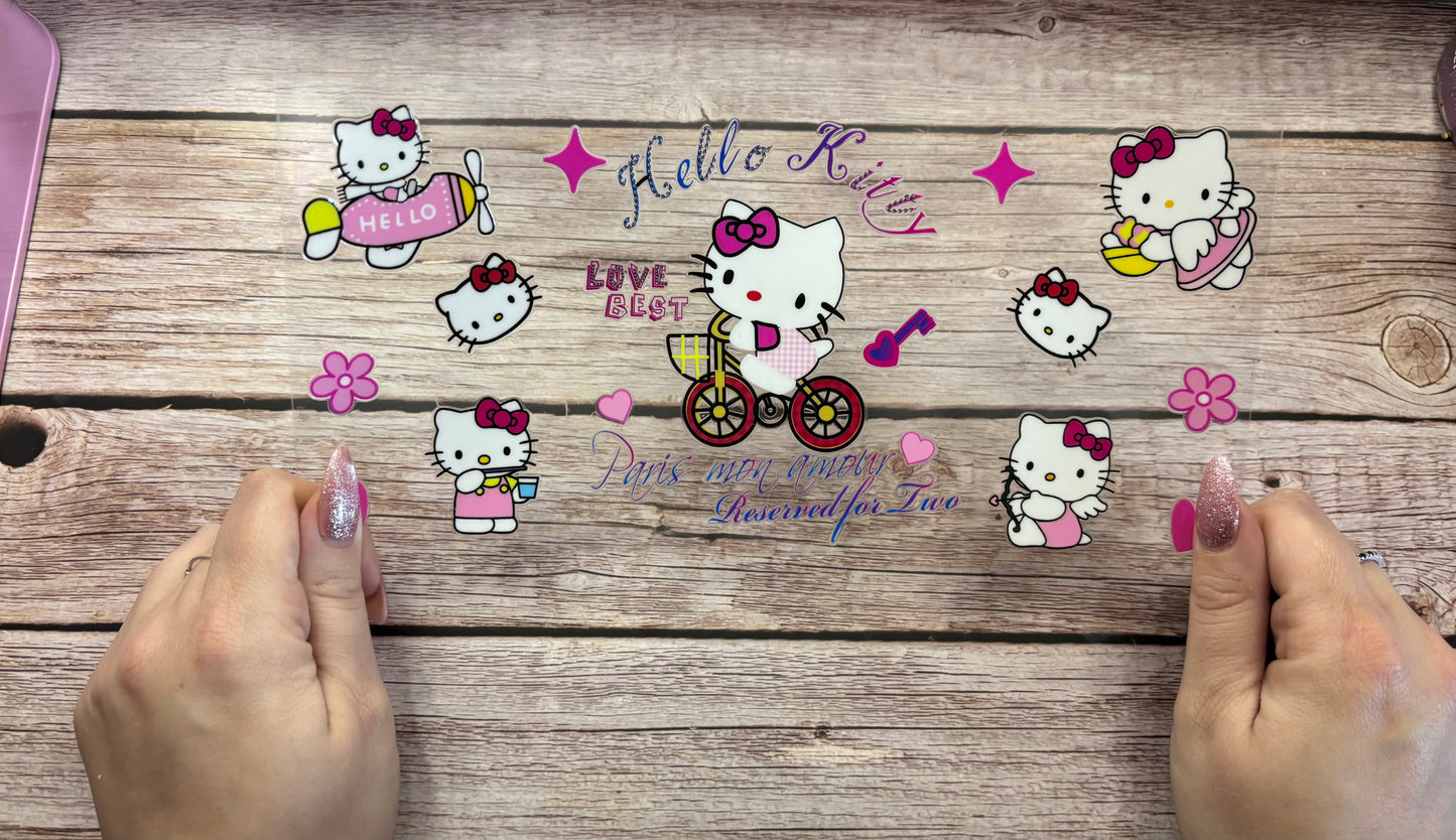 Kitty on bike
