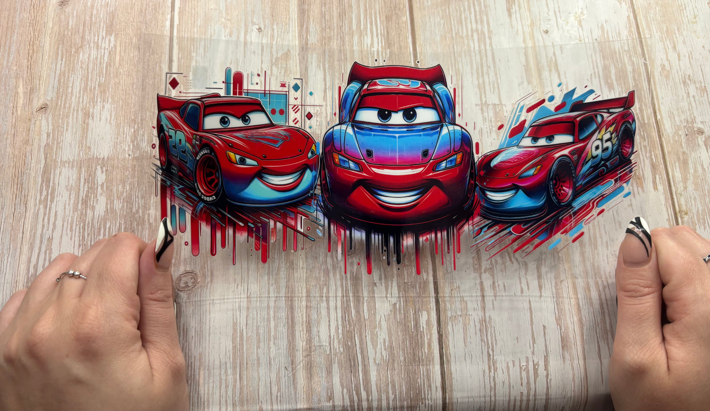 Red and blue drip