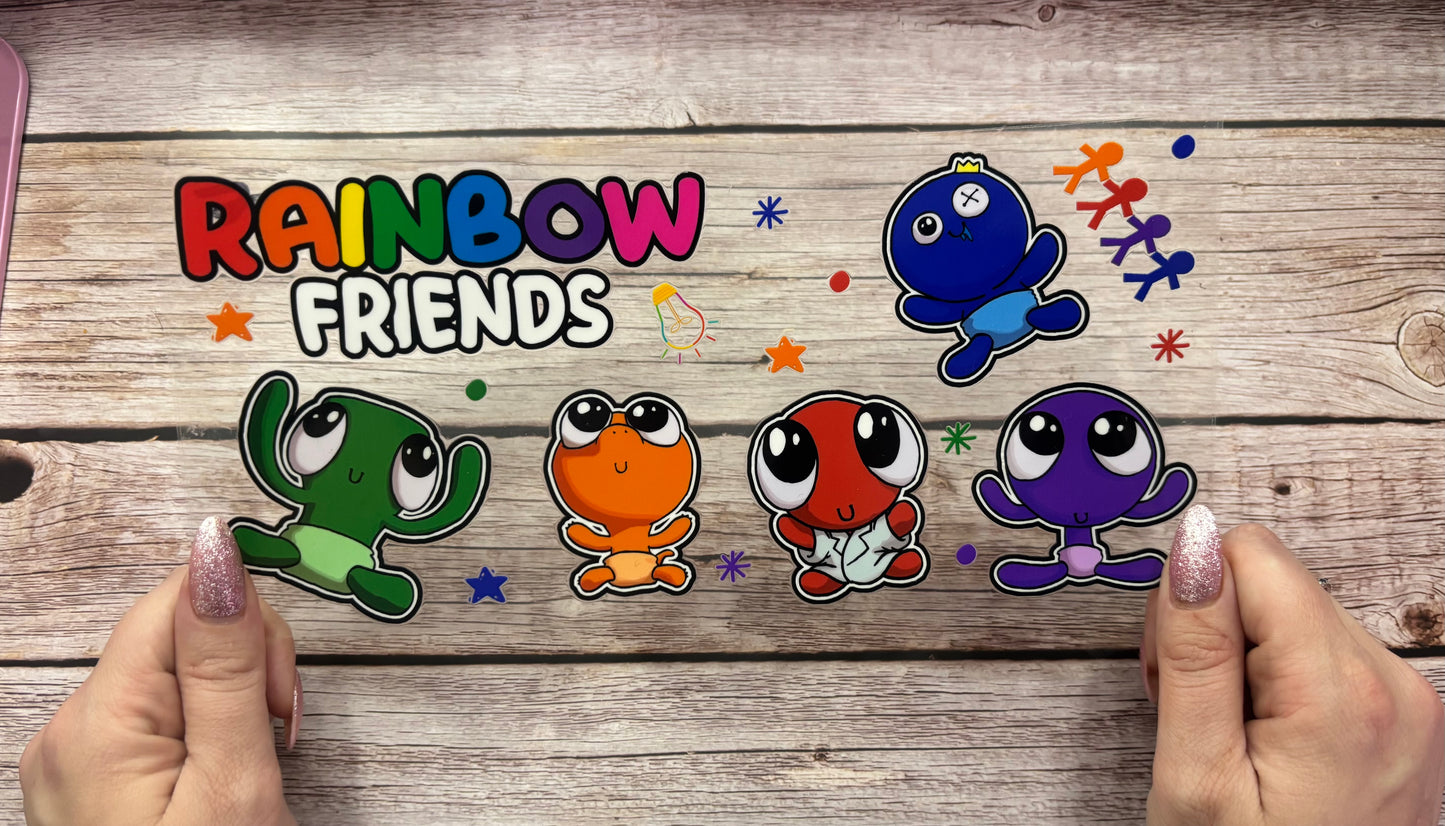 Cute rainbow monsters