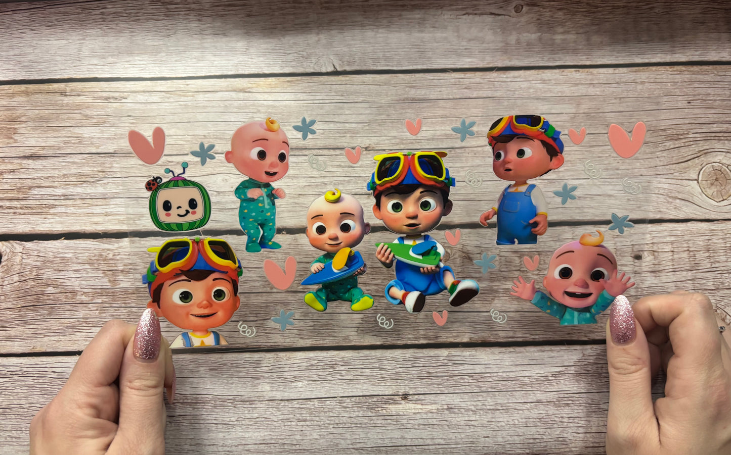 Cute Baby Cartoon Cup Wrap