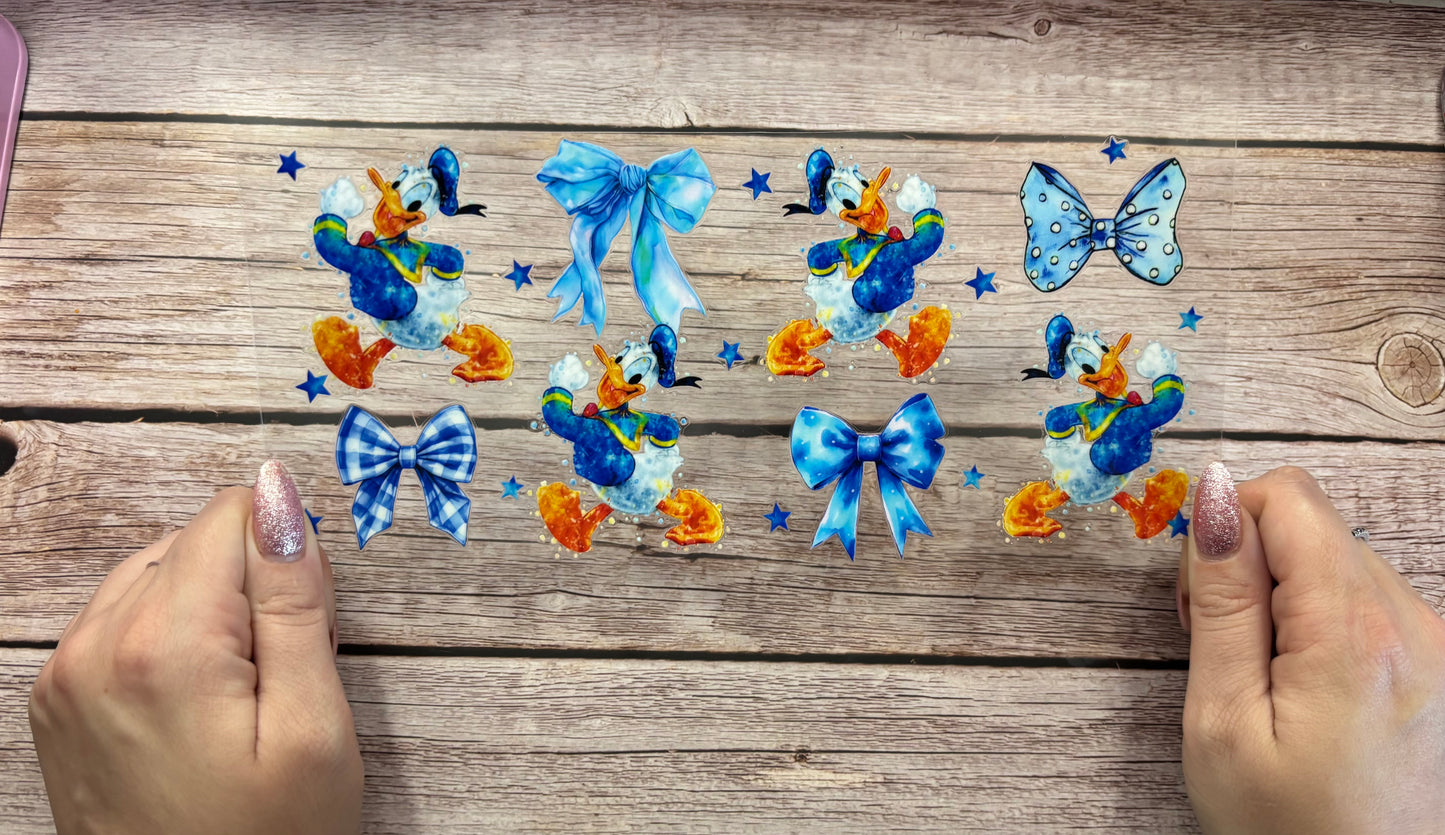 Blue butterfly ducks