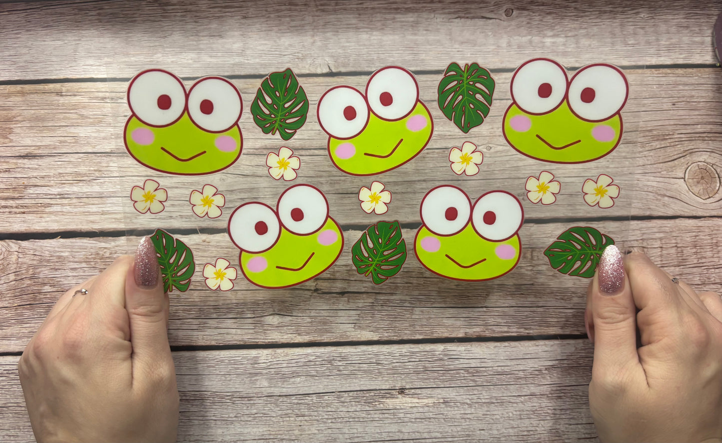 Frog and leaves