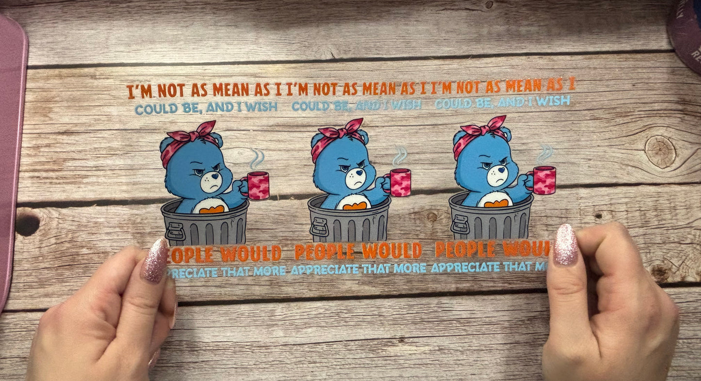 Not as mean bear