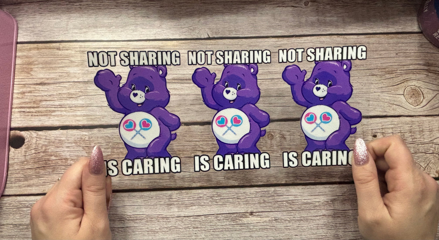 Sharing is not caring
