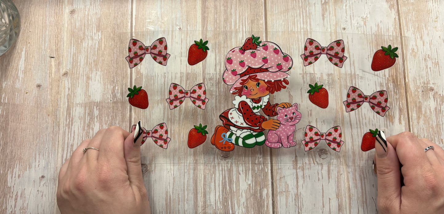 Pink strawberry bows