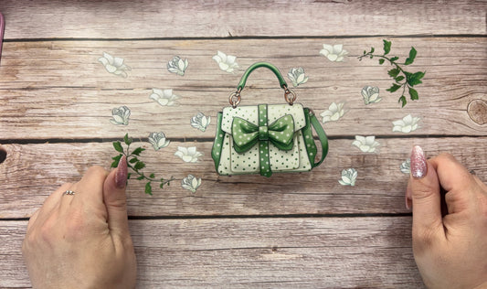 Green handbag