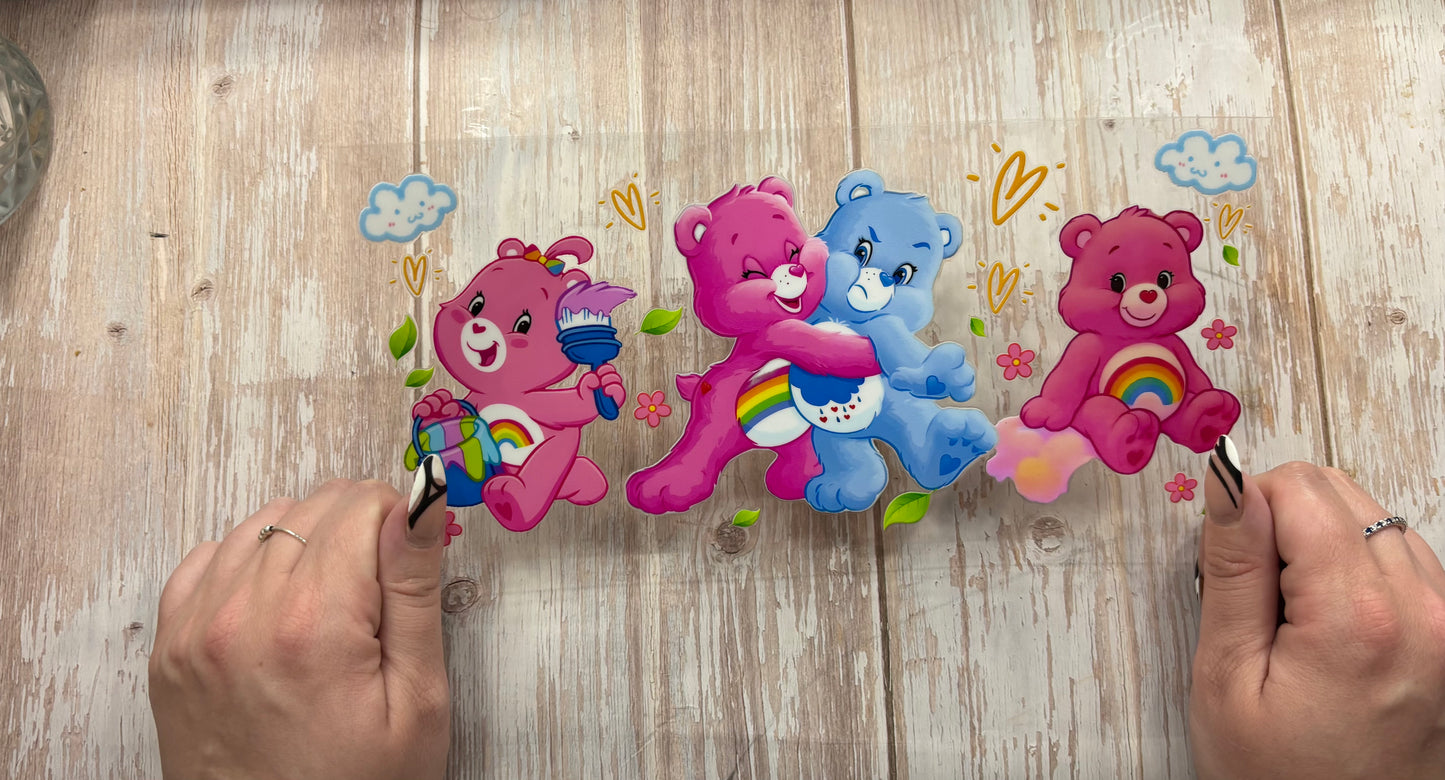 Pink and blue bear
