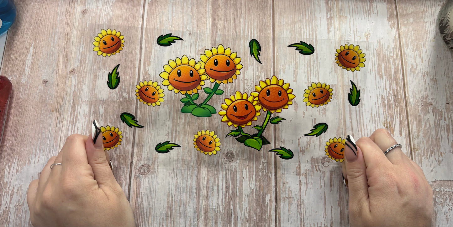 The sunflowers