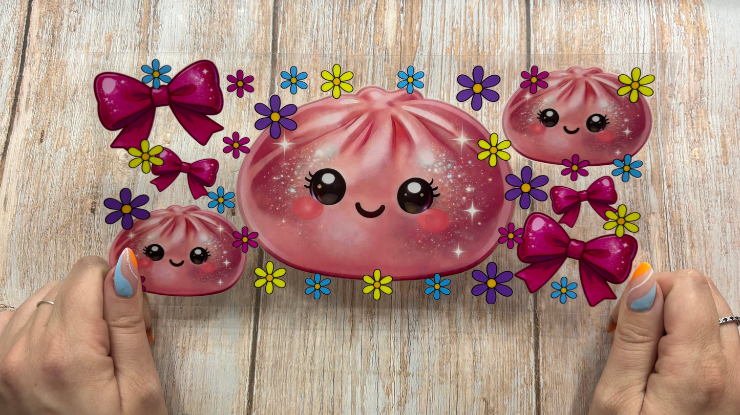 Pink dumpling