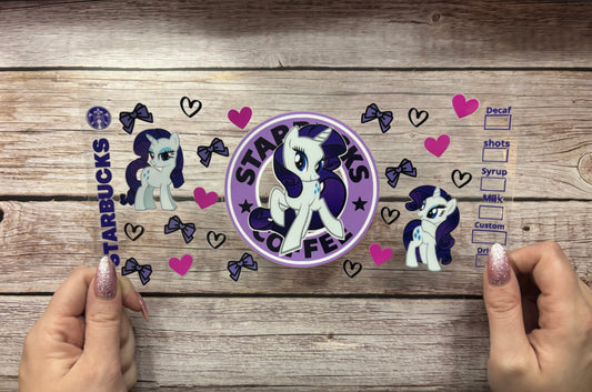 Purple Pony Coffee Cup Wrap