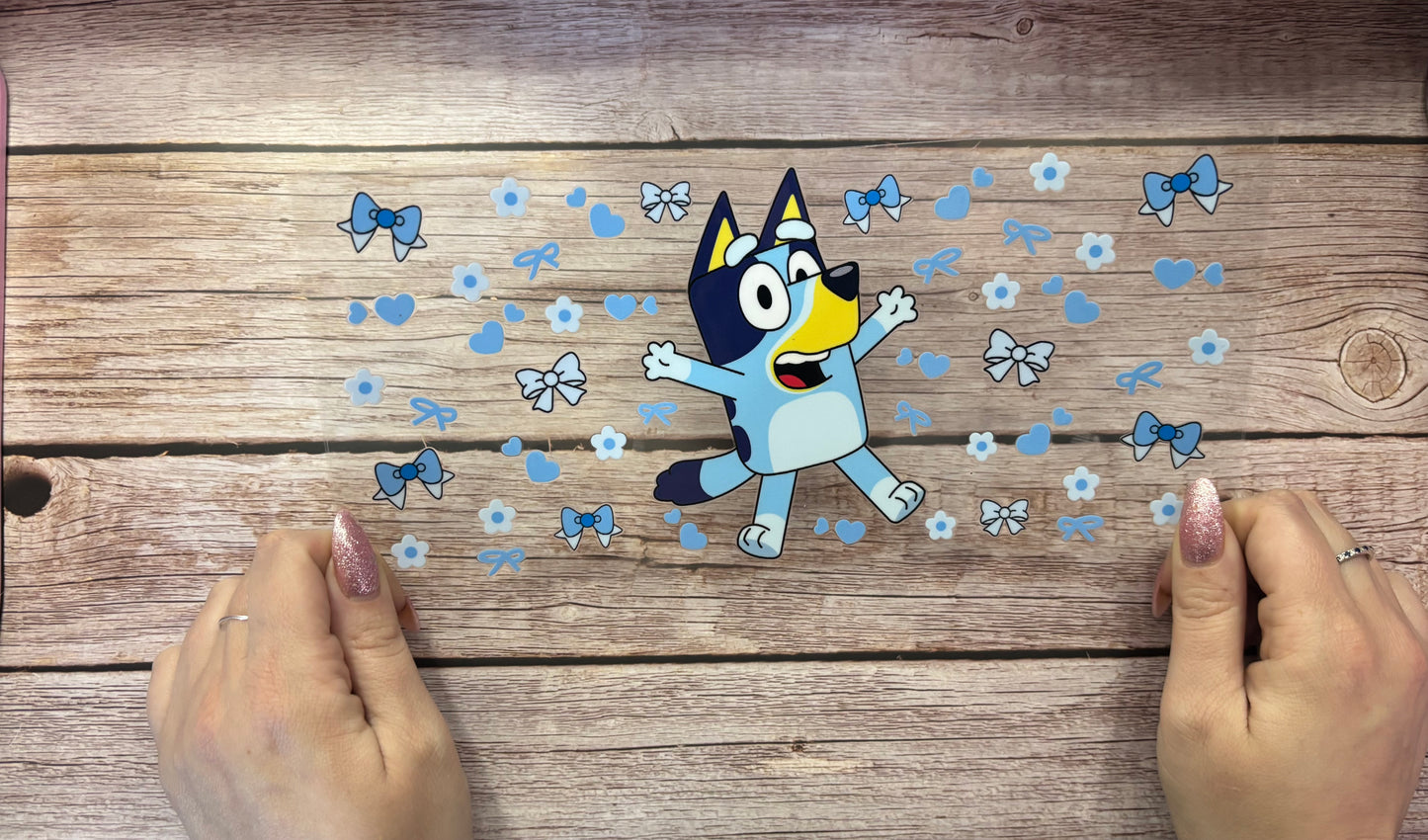 Blue Puppy Cup Wrap