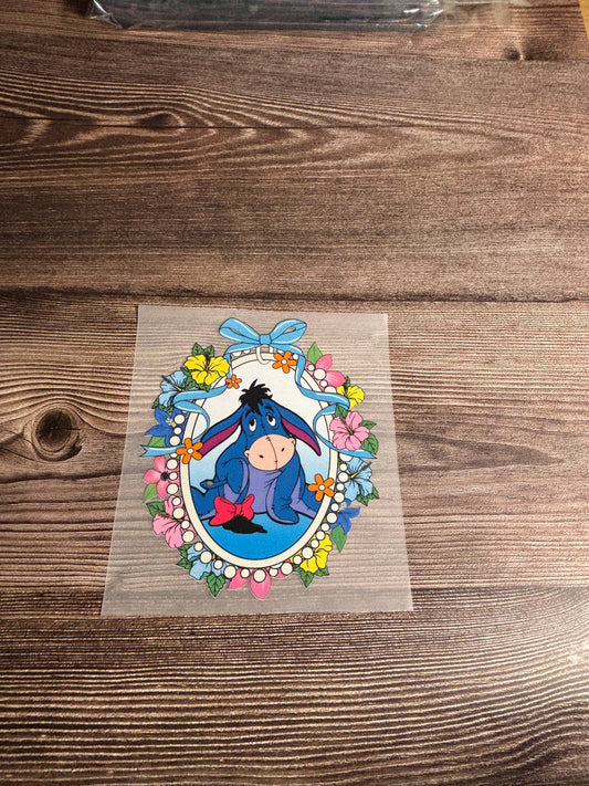 Blue donkey floral