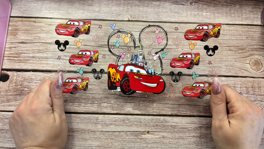 Red race car