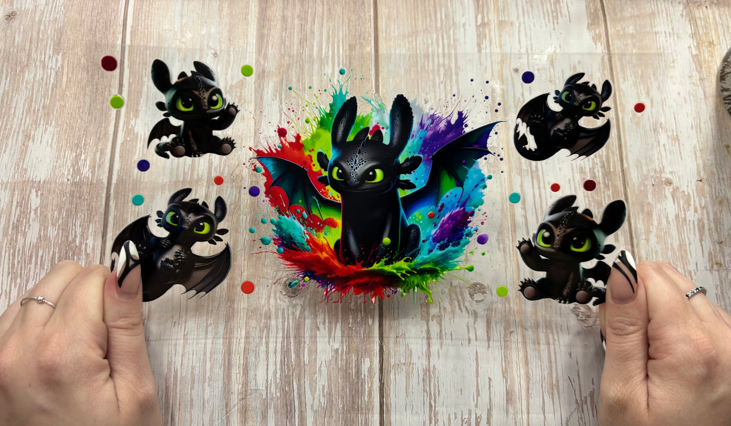 Rainbow colour splash