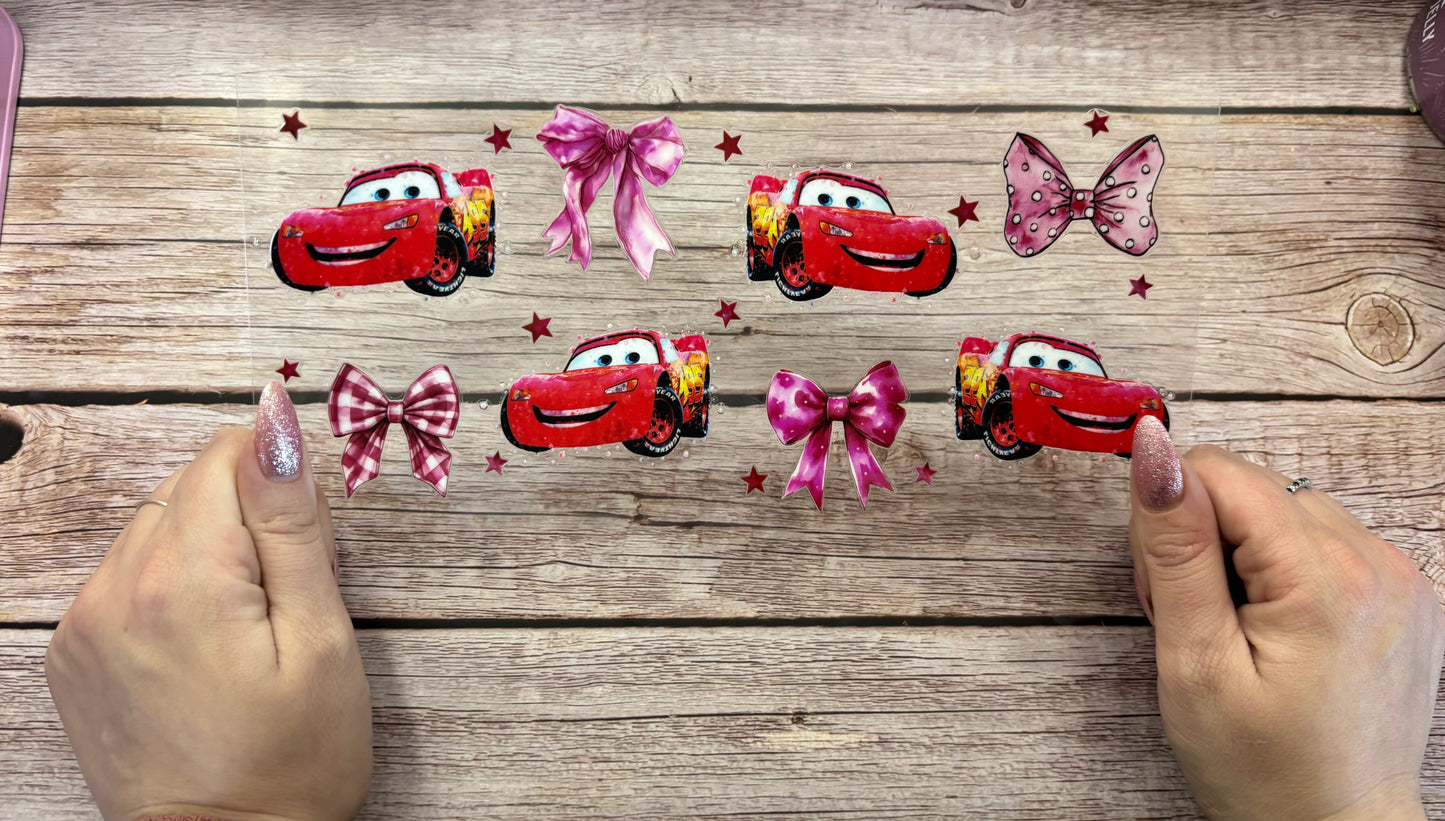 Pink bow racer