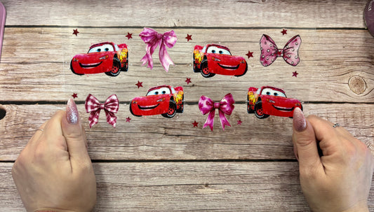 Pink bow racer