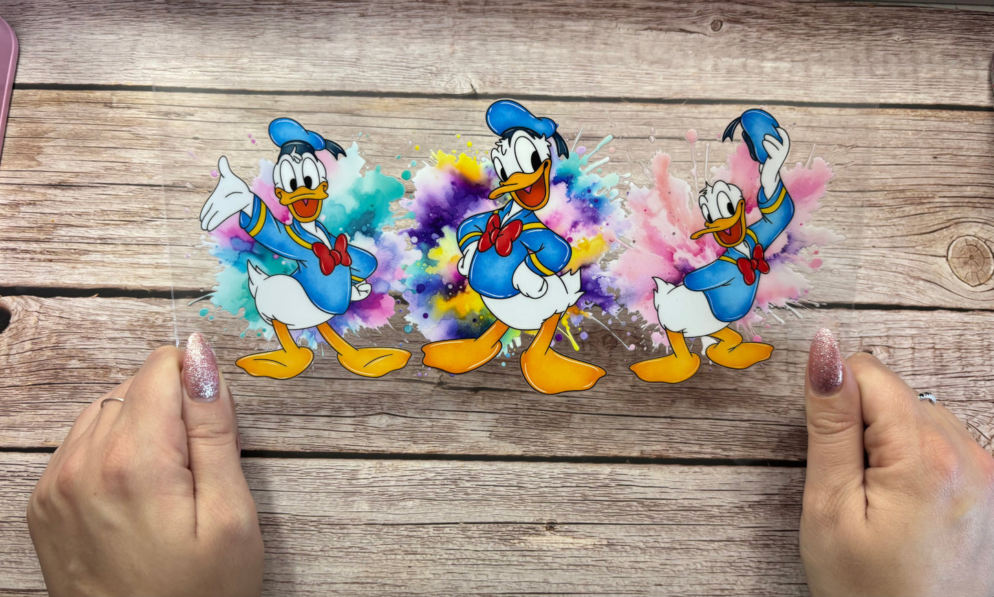 Rainbow splash ducks
