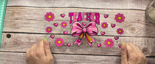 Pink teacher