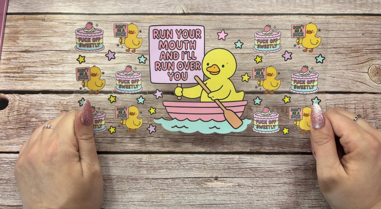 Duck in a boat