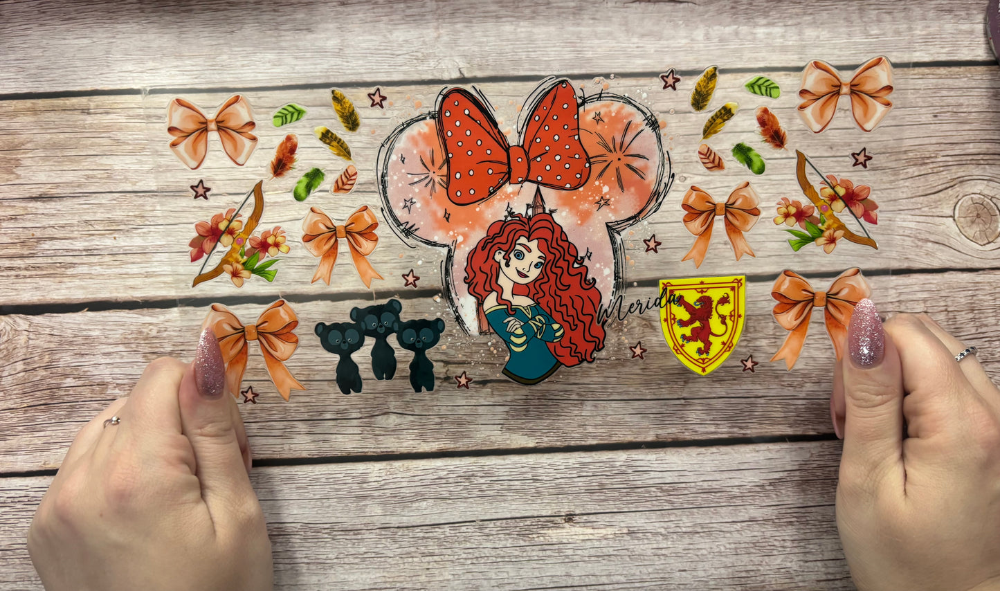 Brave curly princess