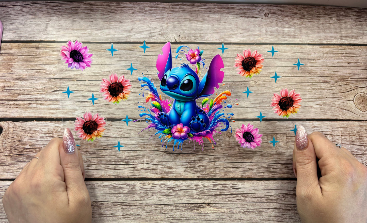 Alien and flowers
