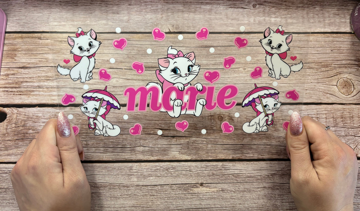 Pink ribbon kitty