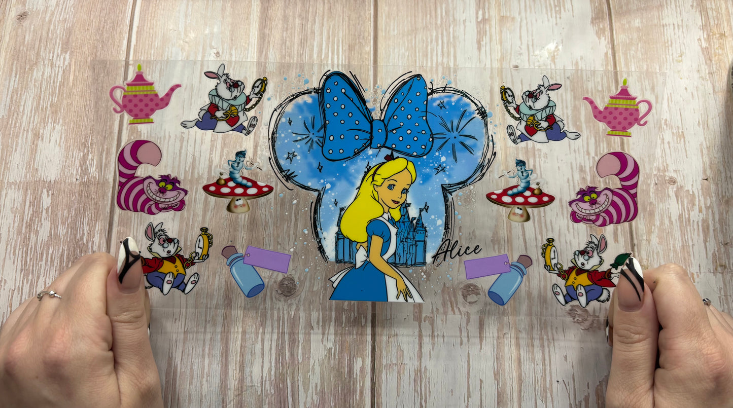 Blue bow girl
