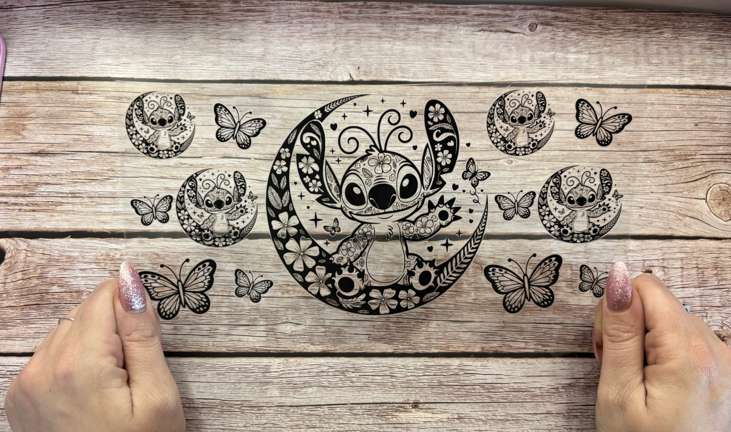 Moon and butterflies
