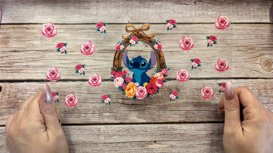 Floral blue alien