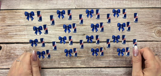 Blue drink and bows
