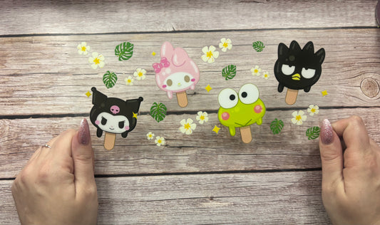 Kawaii ice lollies