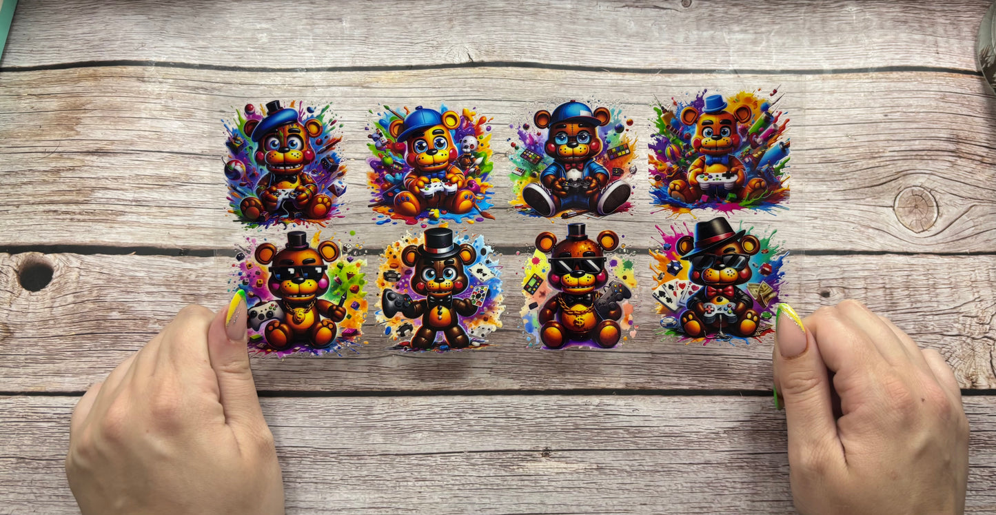Colourful bears