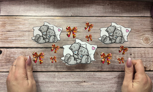 Grey bears pillows