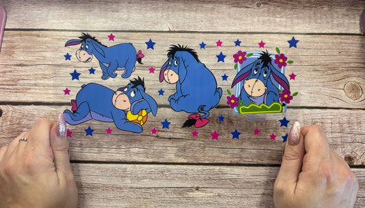 Blue donkey florals