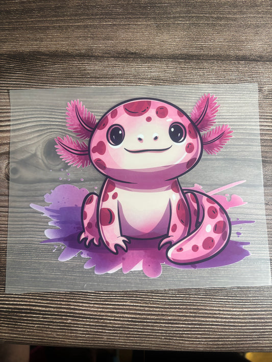 Pink axolotl