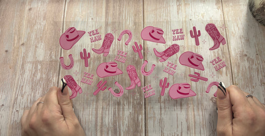 Western pink cowboy
