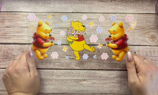 Pink flower bear