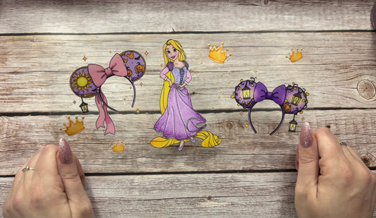 Purple princess headband